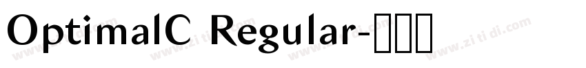 OptimalC Regular字体转换 OptimalC Regular字体转换